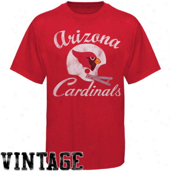 Arizona Cardinals Vintage Crew Rate above par T-shirt - Cardinal