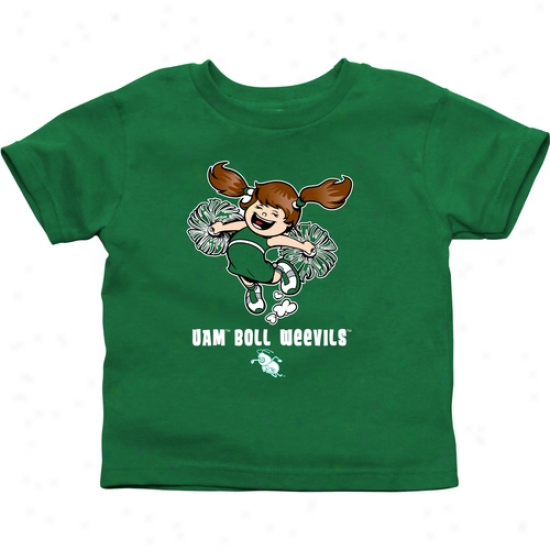 Arkansas At Monticello Boll Weevils Infant Cheer Squad T-shirt - Green