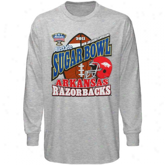 Arkansas Razorbacks Asb 2011 Sugar Bowl Bound Long Sleeve T-shirt