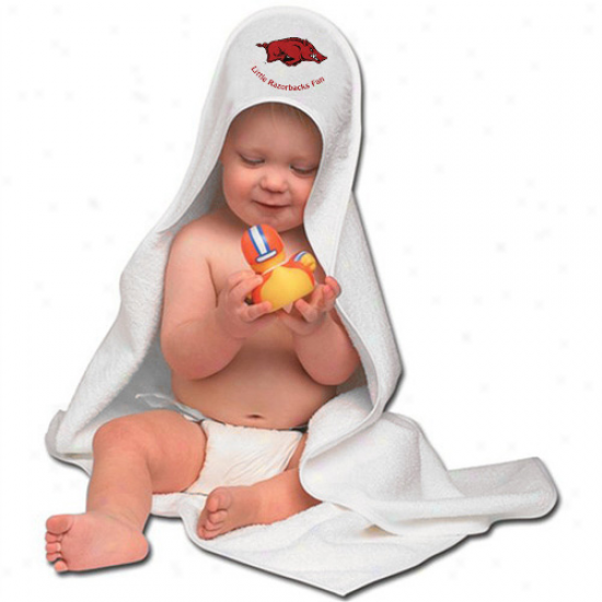 Arkansas Razorbacks Hooded Babyy Towel