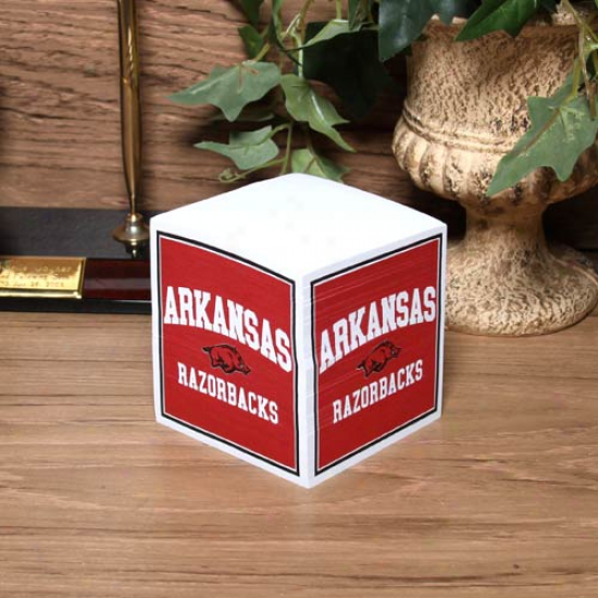 Arkansas Razorbacks Note Cube