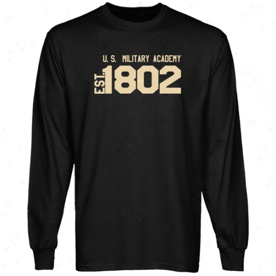 Army Black Knights Black Est. Date Long Sleeve T-shirt