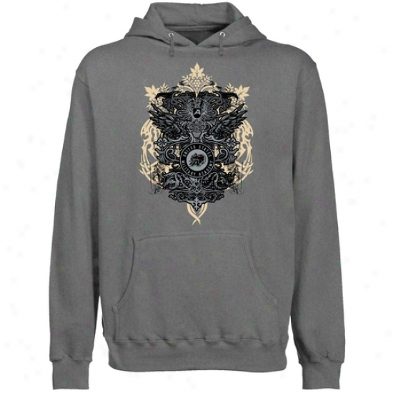 Army Black Knights Gunmetal Shield Of Arms Lightweight Pullover Hoody