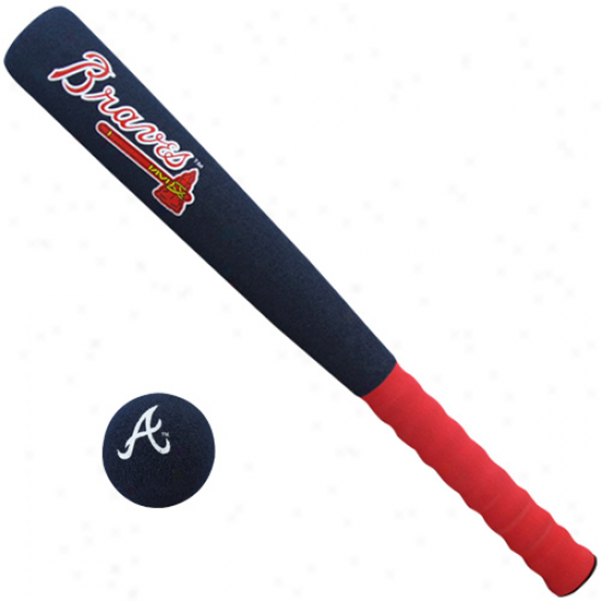 Atlanta Braveq Foam Bat And Ball Set