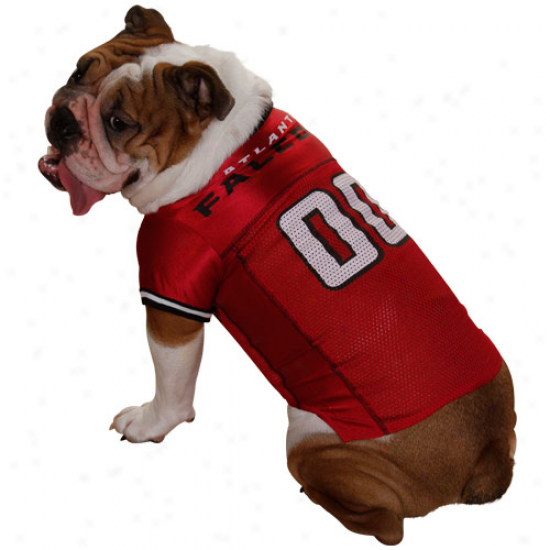 Atlanta Falcons Red Mesh Pet Football Jersey