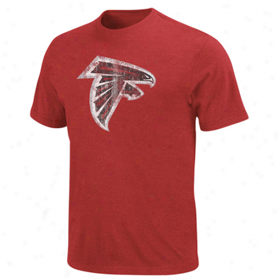 Atlanta Falcons Vintage Logo Iii T-shirt - Red