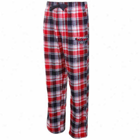 Atlanta Hawks Reed-navy Blue Plaid Legend Flannel Pants