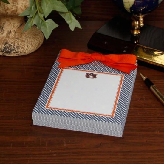 Auburn Tigers 4.5'' X 6'' Diamond Pattern Note Pad