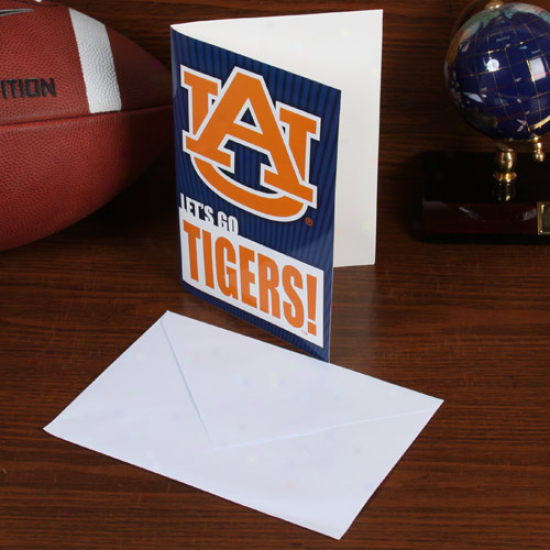 Auburn Tigers 5'' X 7'' Musical Card