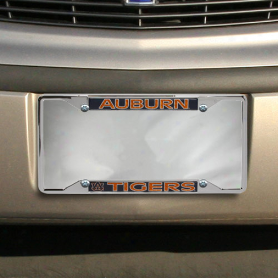 Auburn Tigers Chrome License Plate Frame