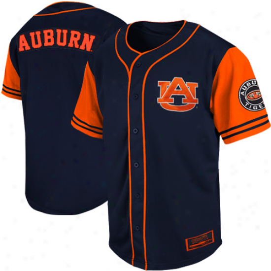 Auburn Tigers Be restored to order Baseball Jersey - Navy Blue