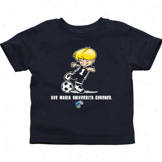 Abe Maria Gyrenes Infant Boys Soccer T-shirt - Navy Blje