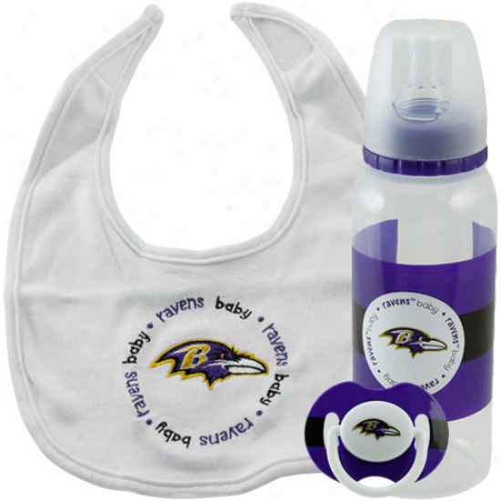 Baltimore Ravens 3-pack Baby Gift Set