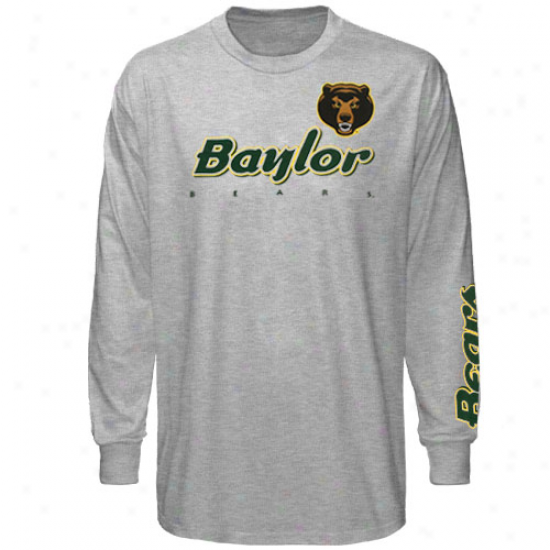 Baylor Bears Youth Two Hot Long Sleeve T-shirt - Ash