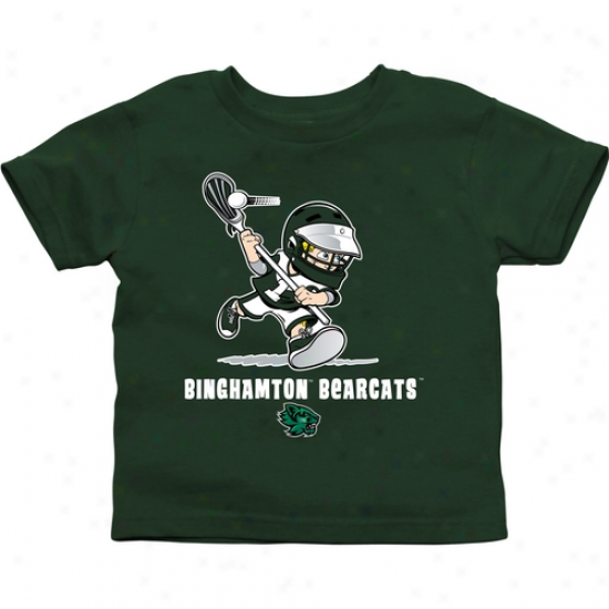 Binghamton Bearcats Toddler Boys Lacrosse T-shirt - Green