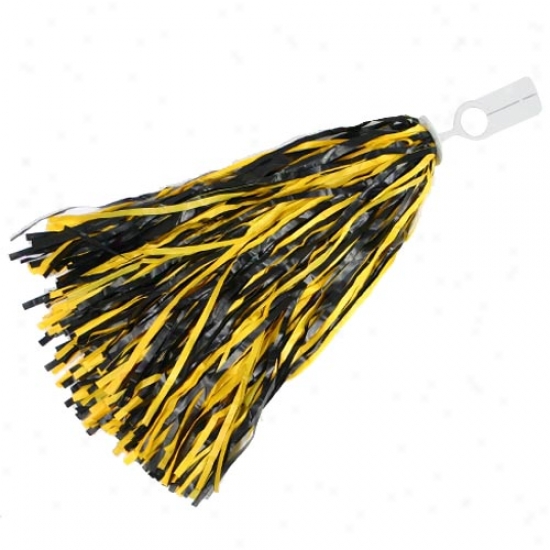 Black & Gold Team Shine Pompom