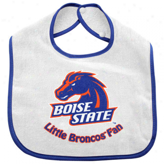 Boise State Broncos Babe White Little Fn Bib