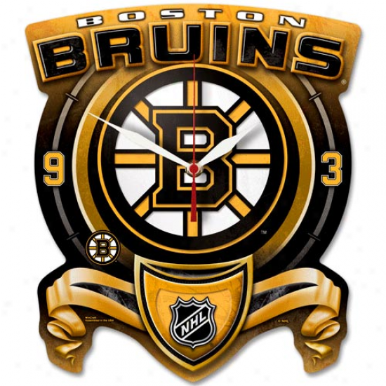 Boston Bruins Hi-def Wall Clock