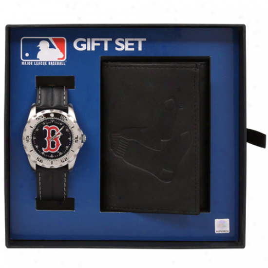 Boston Red Sox Watch & Wallet Gift Set