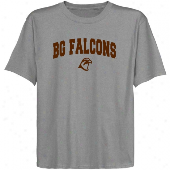 Bowling Green St. Falcon Juvenility Ash Logo Arch T-shirt