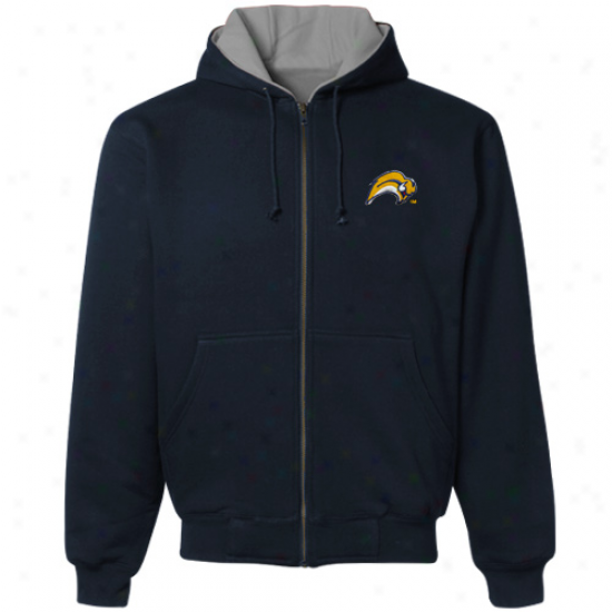 Buffalo Sabres Navy Blue Craftsman Full Zip Hoody Sweatshirt
