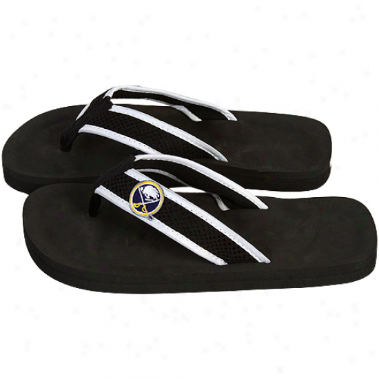 Buffalo Sabres Unisex Basic Flip Flop - Black