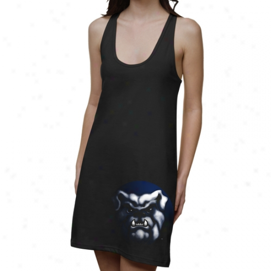 Butler Bulldogs Ladies Blackout Junior's Racerhack Dress - Black