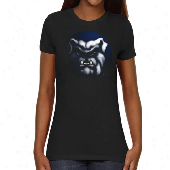 Butler Bulldogs Ladies Blackout Slim Fit T-shirt - Black