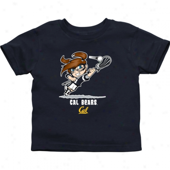 Cal Bears Infant Girls Ladrosse T-shirt - Ships Blue