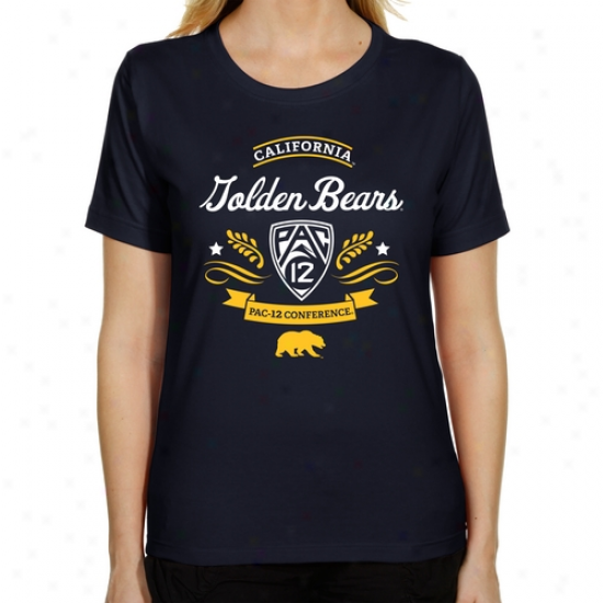 Cal Bears Laadies Pac-12 Introduction Classic Fit T-shirt - Navy Blue