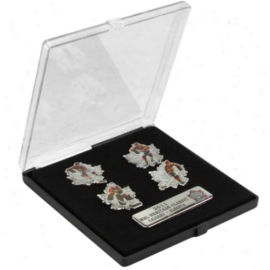 Calgary Flames 2011 Nhl Heritage Classic 5-pack Pin Set