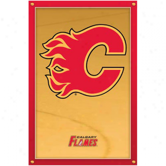 Calgary Flames 22'' X 34'' Logo Poster