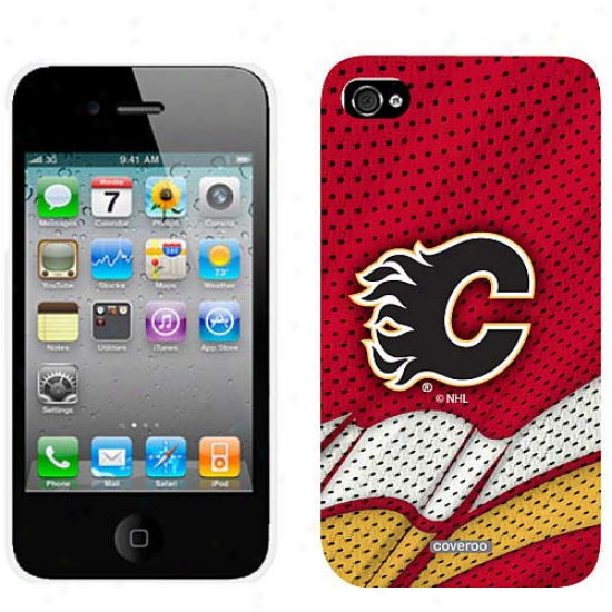 Calgary Flames Home Jersey Iphone 4 Suit