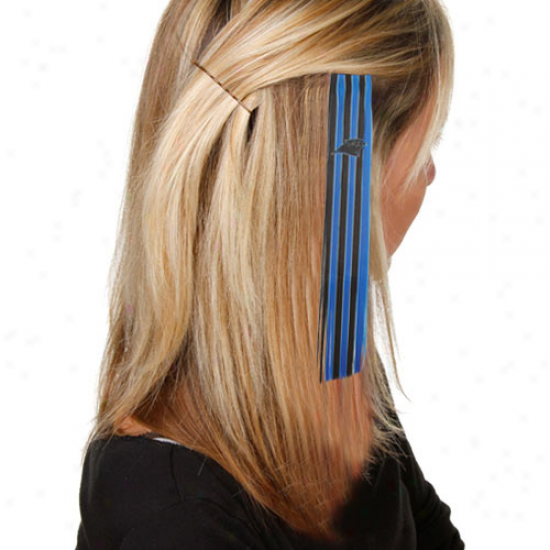 Carolina Panthers Ladies Panther Blue-black Sports Extension Hair Clips