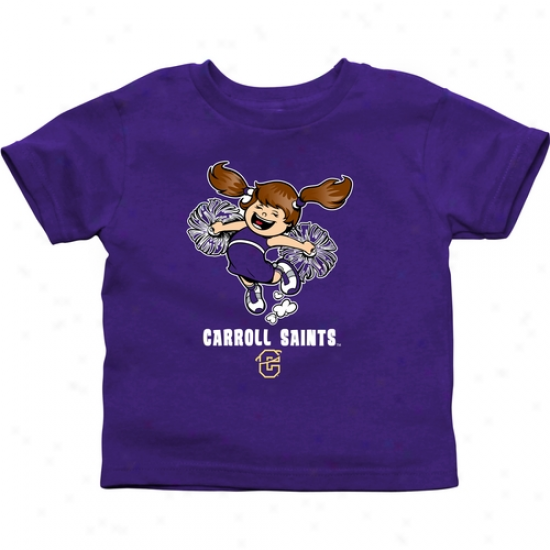 Carroll College Fighting Saints Infant Cheer Squad T-shirt - Purple