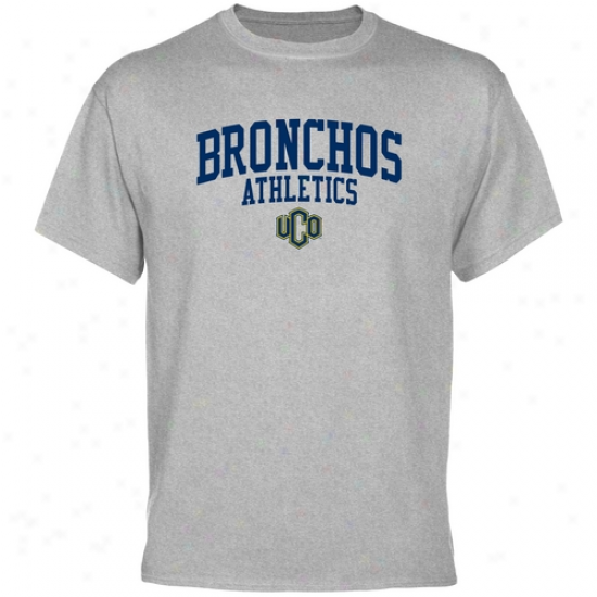 Central Oklahoma Bronchos Athletics T-shirt - Ash