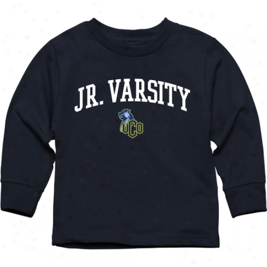 Central Oklahoma Bronchos Toddler Jr. Varsity Long Sleeve T-shirt - Navy Blue