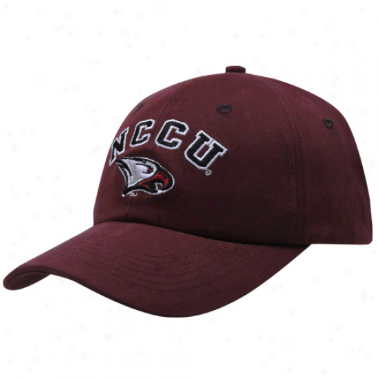 Champion North Carolina Central Eagles Maroon  Stadium Adjustanle Hat