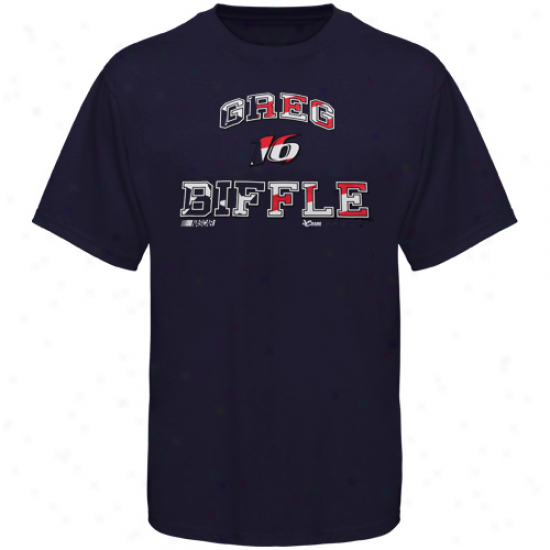 Chase Authentics Greg Biffle Americana T-shirt - Navy Blue