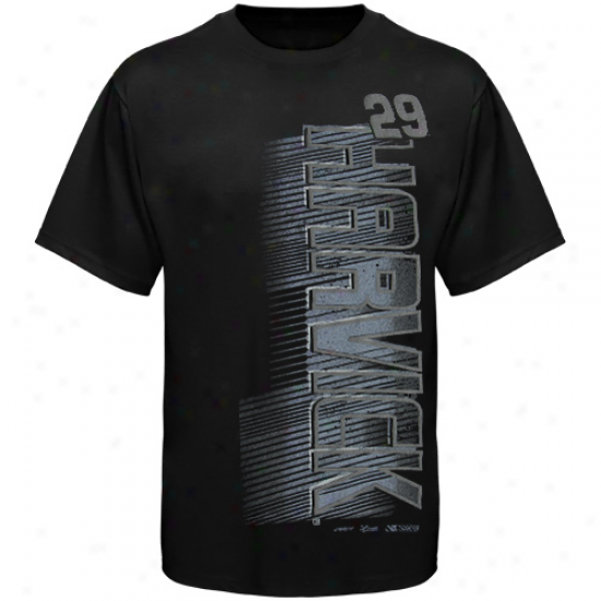 Chase Authentics Kevin Harvick Blackout Sketch T-shirt - Black