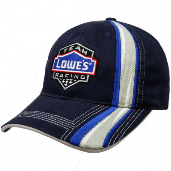 Checkered Flag Checkered Flag Sports Jimmie Johnson Navy Blue Speedway Adjustable Hat