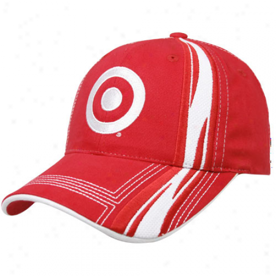 Checke5ed Flag Juan Pablo Montoya Red Speedway Adjustable Hat