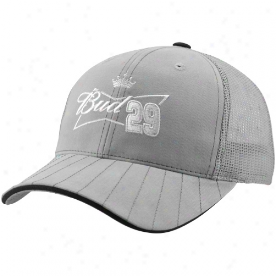 Checkered Flag Kevin Harvick Silo Adjustable Hat - Gray