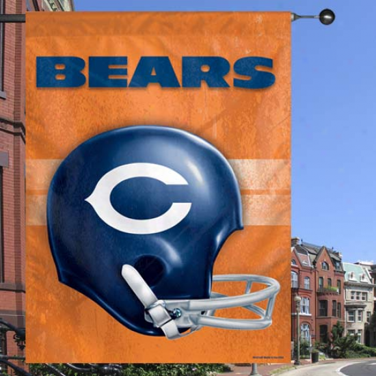 "chicago Bears 27"" X 37"" Throwback Helmet Vertical Banner"