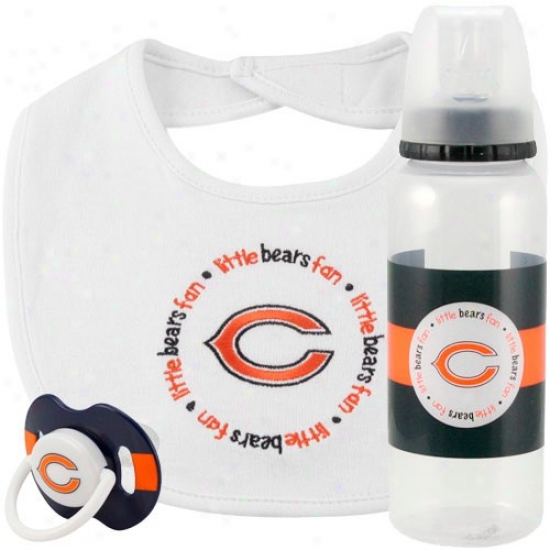 Chicago Bears 3-piece Pacifier, Bib & Bottle GiftS et