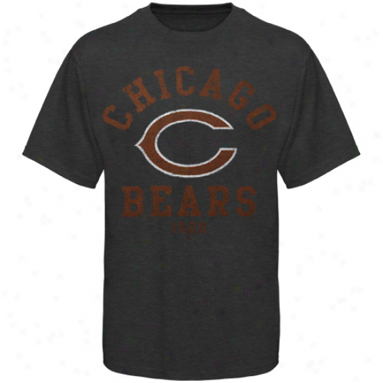 Chicago Bears Team Two Heathered T-shirt - Charcoal