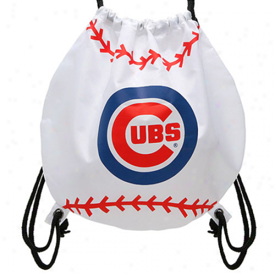 Chicago Cubs Baseball Drawstring Backpack