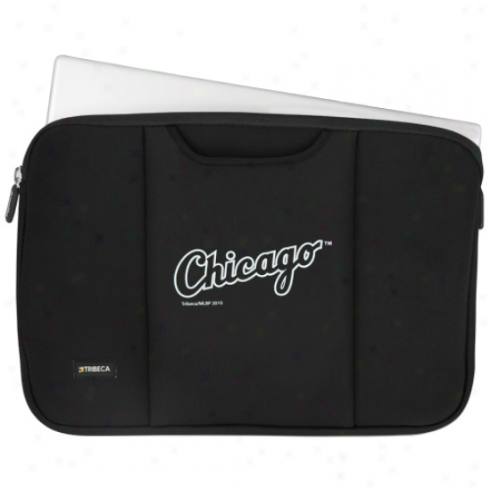 Chiccago White Sox Black 15'' Laptop Breathe Sleeve