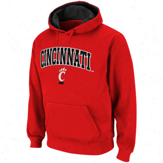 Cincinnati Bearcats Red Classic Twill Ii Pullover Hoodie Sweatshirt -