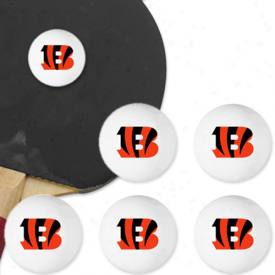 Cincinnati Bengals 6-pack Team Logo Table Tennis Balls